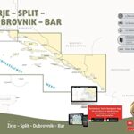 Sportbootkarten Satz 8: Adria 2 (Ausgabe 2021/2022): Zirje - Split - Dubrovnik - Bar  